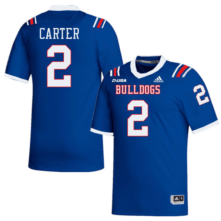 Kameron Carter Louisiana Tech Jersey,LA Tech Bulldogs Football Jerseys,Uniforms,Gears-Blue